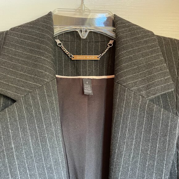 WHBM Gray blazer Size 4 - Picture 4 of 7